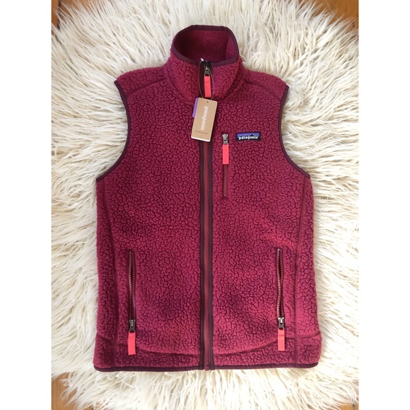 Patagonia Jackets & Blazers - NWT Patagonia Retro Pile Vest Arrow Red XS